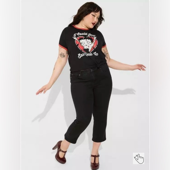 Torrid Betty Boop Classic Fit Cotton Ringer Tee - Picture 3 of 6